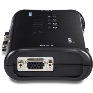 TRENDnet TK-407K 4-Port Desktop KVM Switch, 2048 x 1536 resolution, 2 USB, 1 x VGA/SVGA HDB 15-pin (Female)